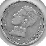 Monedas - EspaÃ±a - Alfonso XIII ( 17-V-1886/14-IV) - 76 - 1903*19*03 - Pt - Plata