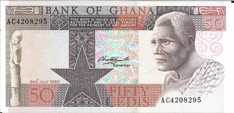 Billetes - Africa - Ghana - 22b - sc - 50 cedis - 1980 - Num.ref: AC4208295 - Click en la imagen para cerrar