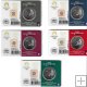 Monedas - Euros - 2€ - Francia - SC - 2024 - Paris JJOO 2024 - Conjunto 5 monedas