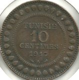 Tunez - 236 - Año 1917A - 10 cts