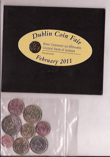 Colección en tiras - Irlanda - Año 2011 - 8 monedas - Click en la imagen para cerrar