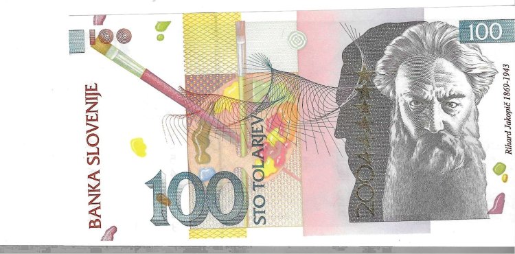 Billetes - Europa - Eslovenia - 28 - SC - 2003 - 100 tolarjev - Num.ref: CC540559 - Click en la imagen para cerrar