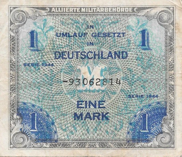 Billetes - Europa - Alemania - 192D - MBC+ - 1944 - Marco - Ocup. Aliada - num ref: 93062814 - Click en la imagen para cerrar