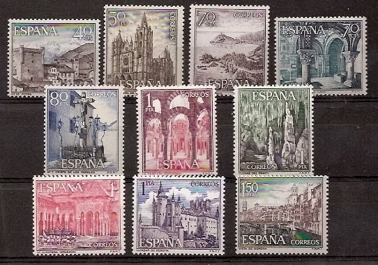 Sellos - Países - España - 2º Cent. (Series Completas) - Estado Español - 1964 - 1541/50 - ** - Click en la imagen para cerrar