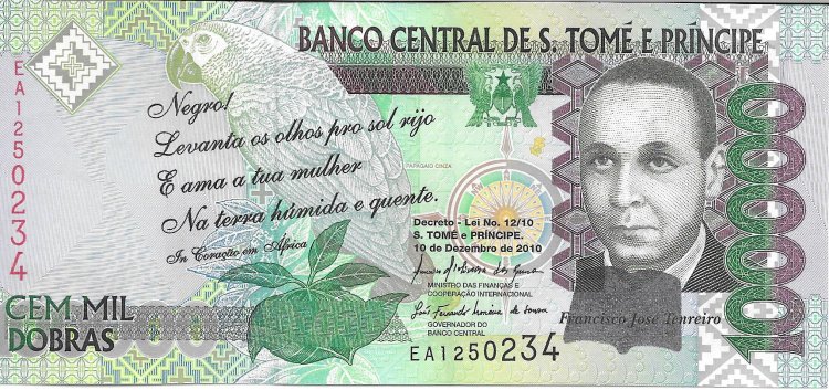 Billetes - Africa - Santo TomÃ© - 69 - sc - 2010 - 100.000 dolares - Num.ref:EA1250234 - Click en la imagen para cerrar