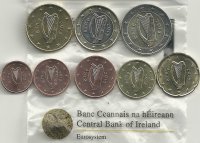 Monedas - Euros - Colección en tiras - Irlanda - Año 2015 - Colección anual