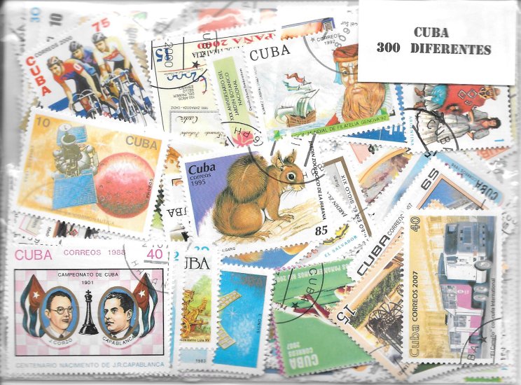 Paises - America - Cuba - 300 sellos diferentes - Click en la imagen para cerrar