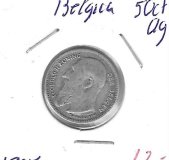 Monedas - Europa - Belgica - 61.1 - 1907 - 50 ct - plata