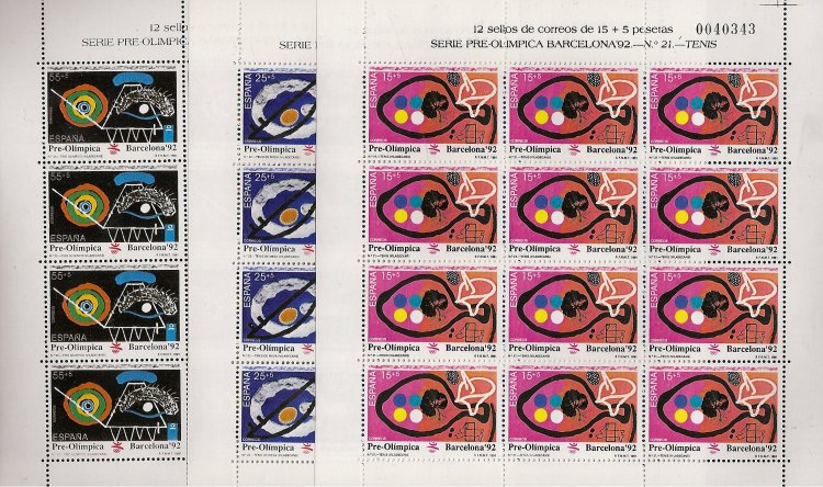 Sellos - Países - España - Minipliegos - 1991 (32/34) - ** - Click en la imagen para cerrar