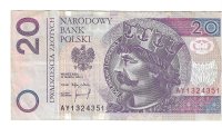 Billetes - Europa - Polonia - 174 - MBC+ - 1994 - 20 zlotych - Num.ref: AY1324351