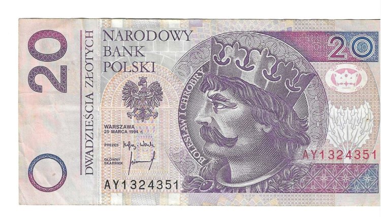 Billetes - Europa - Polonia - 174 - MBC+ - 1994 - 20 zlotych - Num.ref: AY1324351 - Click en la imagen para cerrar