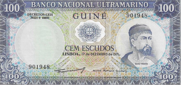 Billetes - Africa - Guinea Portuguesa - 45 - sc - 1971 - 100 escudos - Num.ref: 901948 - Click en la imagen para cerrar