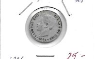 Monedas - EspaÃ±a - Alfonso XIII ( 17-V-1886/14-IV) - 43 - 1896*9*6 - 50 ct - plata