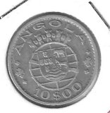 Monedas - Africa - Angola - 73 - 1952 - 10 escudos