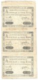 Billetes - Europa - Francia - A50 - sc - 1791 - 5 libras - Trio correlativo