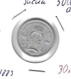 Monedas - Europa - Suecia - 740 - 1883 - 50 ore - plata