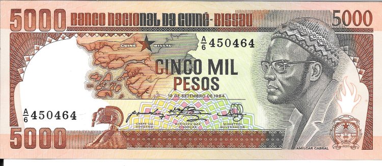 Billetes - Africa - Guinea Bissau - 9 - sc - 1984 - 5000 pesos - Num.ref: 450464 - Click en la imagen para cerrar