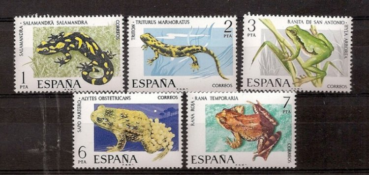 Sellos - Países - España - 2º Cent. (Series Completas) - Estado Español - 1975 - 2272/76 - ** - Click en la imagen para cerrar