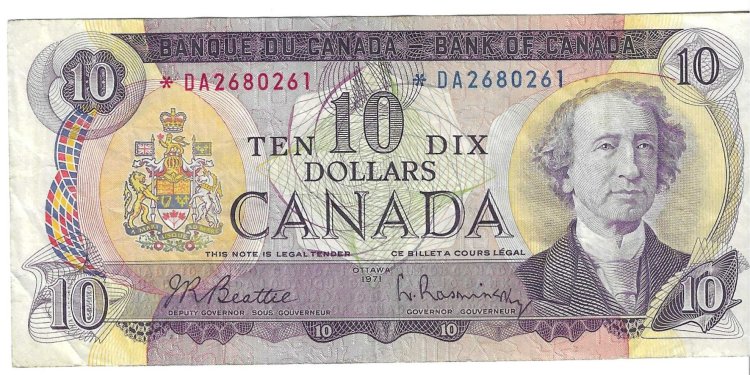 Billetes - America - Canada - 88a - MBC+ - 1971 - 10 dolares - Num.ref: DA2680261 - Click en la imagen para cerrar