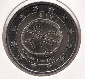 2€ - Irlanda - SC - Año 2009 - Décimo aniversario del euros