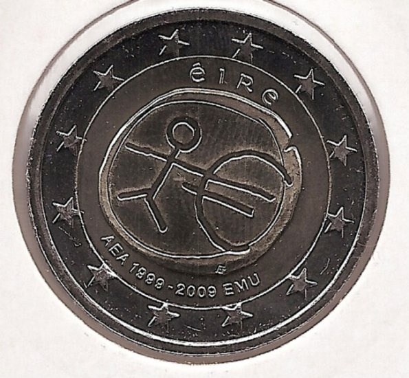 2€ - Irlanda - SC - Año 2009 - Décimo aniversario del euros - Click en la imagen para cerrar