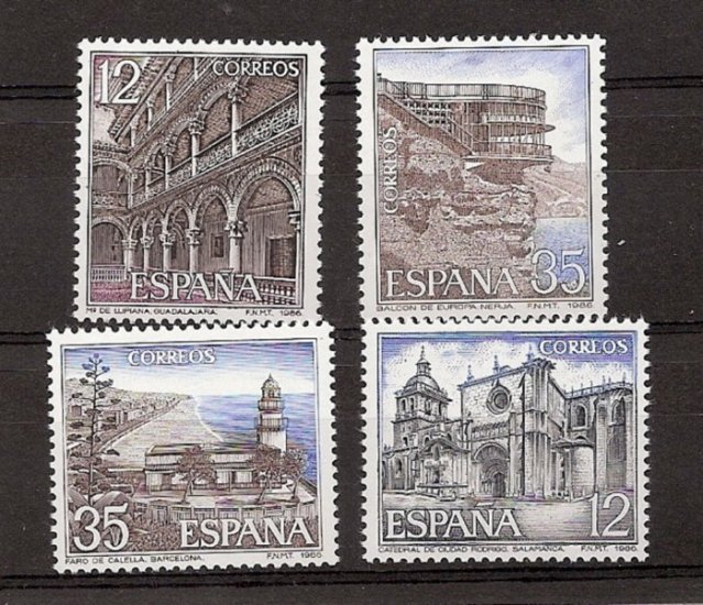 Sellos - Países - España - 2º Cent. (Series Completas) - Juan Carlos I - 1986 - 2835/38 - ** - Click en la imagen para cerrar