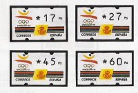 Sellos - Países - España - ATMs (sellos autom.val.variable) - 999 - 1992 - **