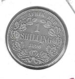 Monedas - Africa - Sudafrica - 5 - 1896 - shilling - plata