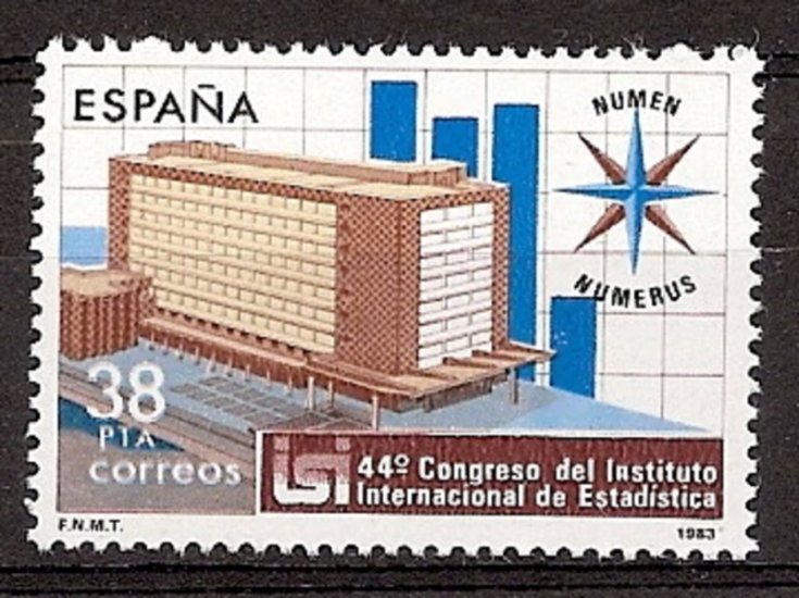 Sellos - Países - España - 2º Cent. (Series Completas) - Juan Carlos I - 1983 - 2718 - ** - Click en la imagen para cerrar