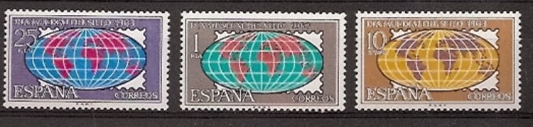 Sellos - Países - España - 2º Cent. (Series Completas) - Estado Español - 1963 - 1509/11 - ** - Click en la imagen para cerrar