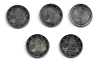 Monedas - Euros - 2€ - Alemania - SC - 2023 - Hamburgo - Conjunto 5 monedas