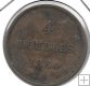 Monedas - Europa - Guernsey - 5 - Año 1864 - 4 Doubles