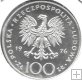 Monedas - Europa - Polonia - 84 - 1976 - 100 Zlotych - Plata