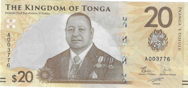 Billetes - Oceania - Tonga - w53 - SC - 2023 - 20 pa'anga - Num.ref: A003776 - Click en la imagen para cerrar