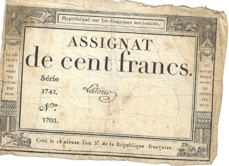 Billetes - Europa - Francia - A78 - mbc - 1795 - 100 francos - Num.ref: 1702 - Click en la imagen para cerrar