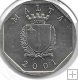 Monedas - Europa - Malta - 98 - 2001 - 50 Ct