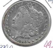 Monedas - America - Estados Unidos - 110 - 1890O - dollar - plata