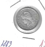 Monedas - America - Argentina - 26 - 1883 - 10 ctv - plata