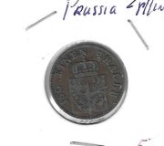 Monedas - Europa - Alemania - 452 - 1852 - Prussia - 2 pffenning