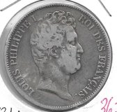 Monedas - Europa - Francia - 735.1 - 1831A - 5 francos - plata