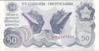 Billetes - Europa - Yugoslavia - 101 - sc - Año 1990 - 50 dinara