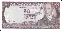 Billetes - America - Colombia - 422a - sc - 1980 - 50 pesos - Num.ref: 20801422