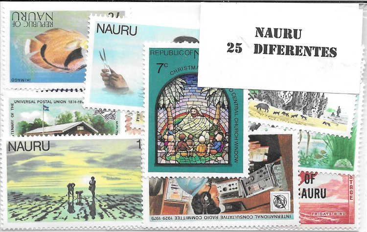 Paises - Oceania - Nauru - 25 sellos diferentes - Click en la imagen para cerrar