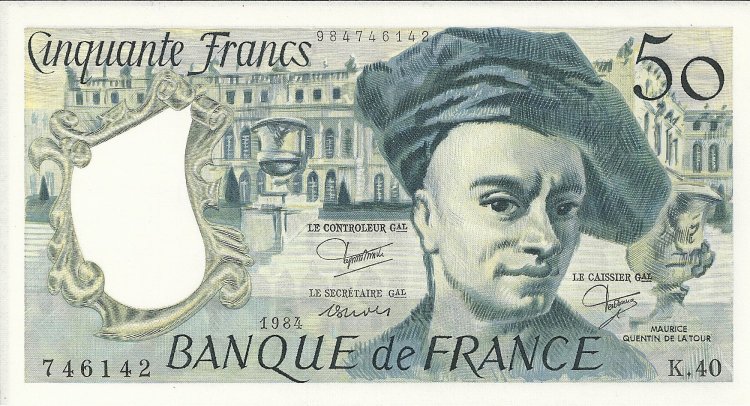 Billetes - Europa - Francia - 152b - sc - Año 1984 - 50 rancos - Click en la imagen para cerrar