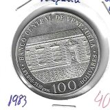 Monedas - America - Venezuela - 58 - 1983 - 100 bolivares - plata