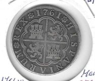 Monedas - EspaÃ±a - Carlos III (1759 - 1788) - 853 - 1761 - 4 reales - plata - Madrid