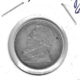 Monedas - Africa - Sudafrica - 4 - 1896 - 6 pence - plata