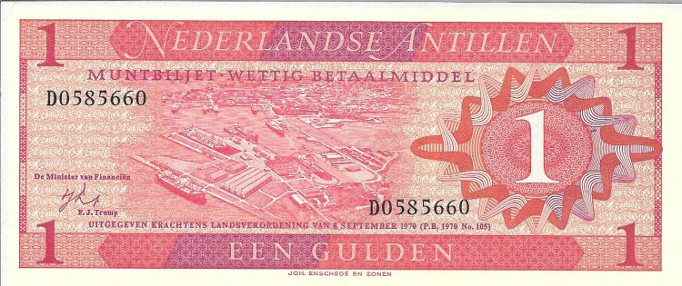 Billetes - America - Antillas Holandesas - 20 - sc - 1970 - 1 gulden - Num.ref: D0585660 - Click en la imagen para cerrar