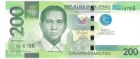 Billetes - Asia - Filipinas - 209 - SC - 2010 - 200 pesos - Num.ref: F619786