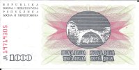 Billetes - Europa - Bosnia - 15 - sc - 1993 - 1000 dinar - Num.ref: 19719305